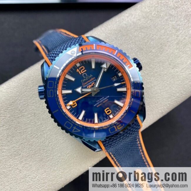Omega, Deep Sea Blue, Ocean Universe 600 meters GMT Seamaster 600 series automatic mechanical men\'s watch