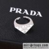 ☀️Prada triangle mark, open ring ☀️