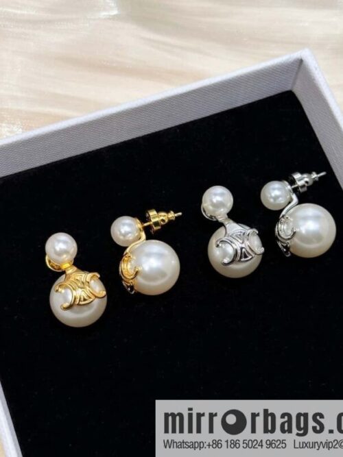 IMG_6395-800x800ti0wwybiruo119653_20250702144529.jpg ☀️New ☑️ Celine Arc de Triomphe pearl stud earrings ☀️