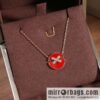 Shangmei Paris Jeux de Liens Harmony Edge • Lifetime Series Round • Edge, Chalcedony, White Fritillary Necklace