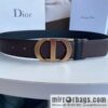 Dior, imported first layer cowhide matte texture metal buckle men\'s waist practical and embellished belt