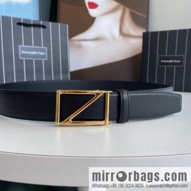Zegna, men\'s fashion belt 3.5cm