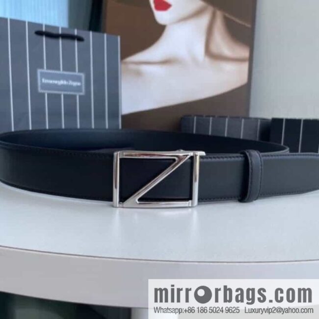 Zegna, men\'s fashion belt 3.5cm