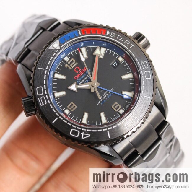 Omega All Black Ocean Universe 600 meters \"Black of the Deep Sea\" - New Zealand Emirates Captain 1: equipped with a self-produced 8906 movement