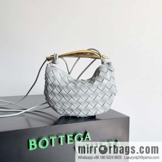 BottegaVeneta2023 new model, Bottega Veneta Bv spring and summer new mini sardines SARDINE model number: 744267 agate gray