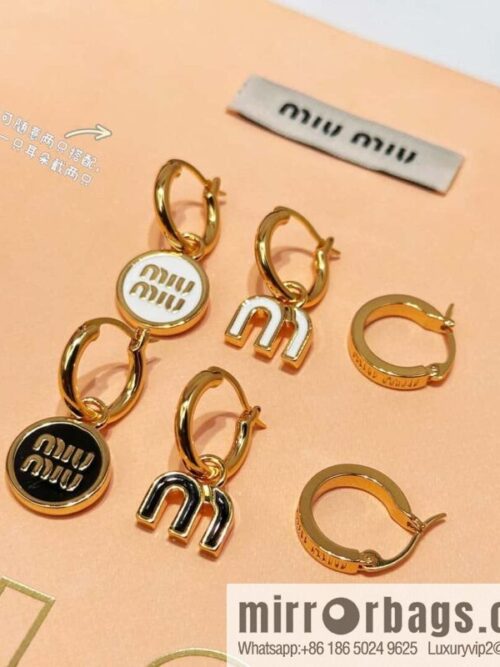 ❗️New ❗️ MIU MIU Miu Miu three-piece set oil drip earrings earrings