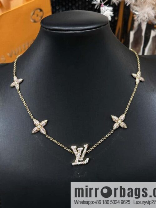 IMG_6632-800x800qeriqfpueu3119408_20250702143833.jpg ❗️New ❗️ M01480 ☀ Louis Vuitton LV ICONIC TRESOR Full Diamond Pink Diamond Necklace ☀