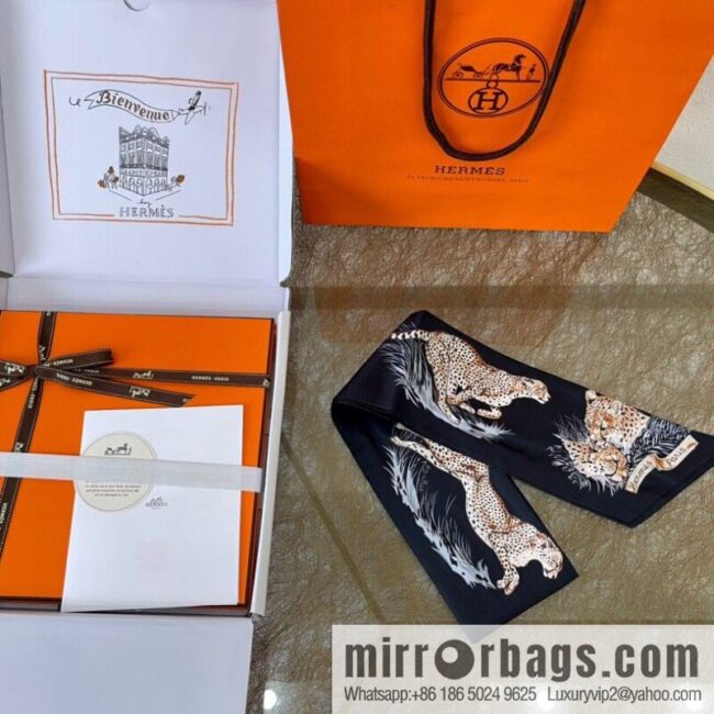 IMG_6783-800x800s4uhraz0xci82485_20250701200927.jpg Hermes \"Cheetah\" 100% Silk Twilly Long Silk Scarf