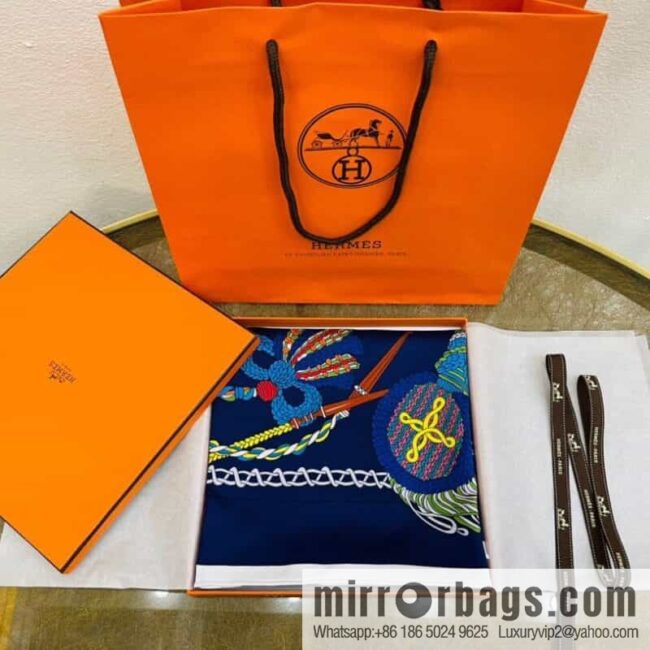 Hermes 21 new \"Knight Drummer\" 100% silk square scarf