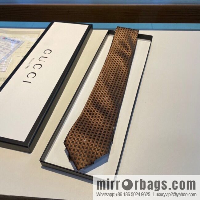 GUCCI Gucci 100% Top Jacquard Silk Men\'s Tie