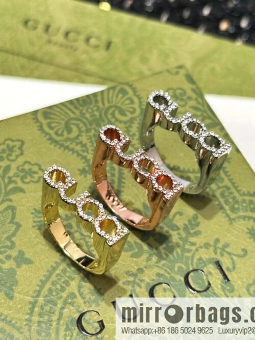 ❗️New ❗️ ☀ original order ☀ new Gucci full diamond letter ring ☀