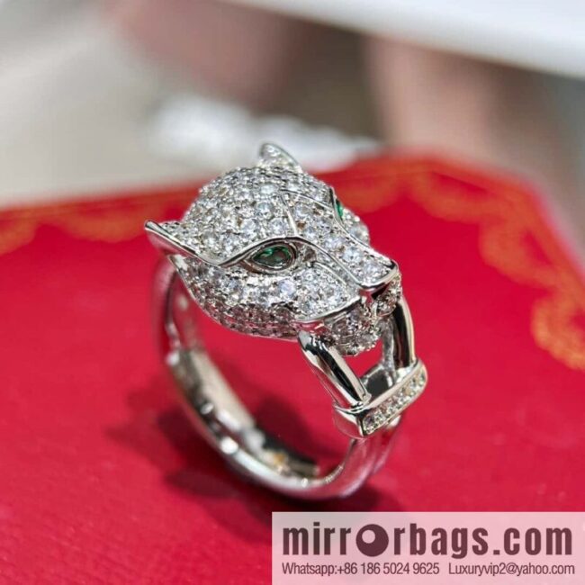 ❗️New ❗️ ☀️ original order ☀️ Cartier PANTHÜRE DECARTIER jungle series full of diamonds leopard ring ☀️