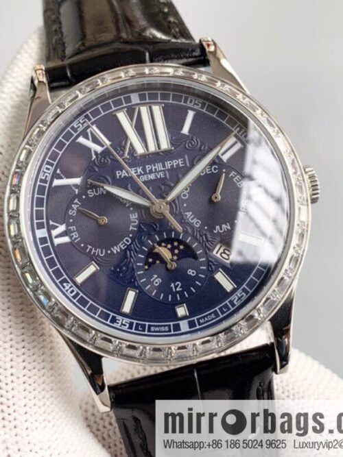 Patek Philippe Complex Series Six-Pin Men\'s Watch Original Imported 9100 Weeks and Months Moon Phase Kinetic Energy Function Movement Mechanical Watch