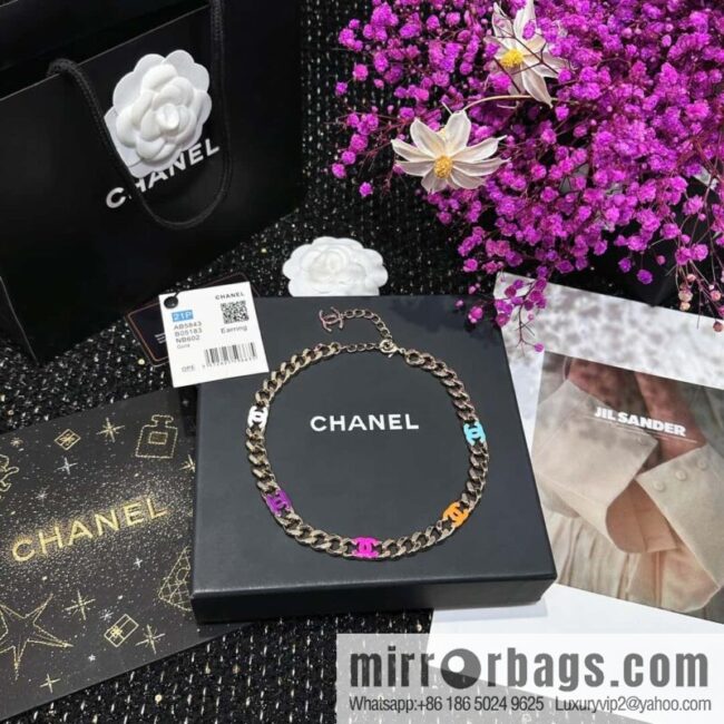 ❗️New ❗️ Chanel Necklace ☀️ Original Order ☀️ New ☑️ Chanel Color Double C Necklace Necklace ☀️