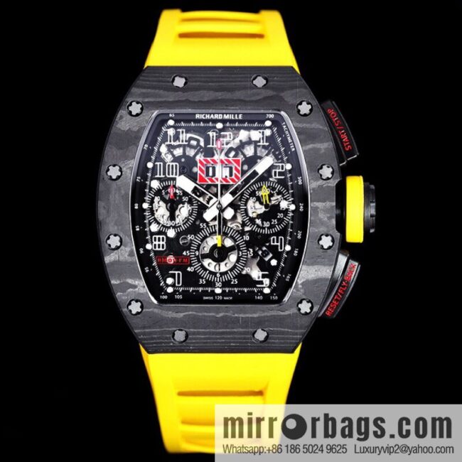 Z Factory Richard Mill RM11-FM Series RM 11-FM with 7750 Chronograph Mechanical Movement Fly Back Chronograph Automatic Watch