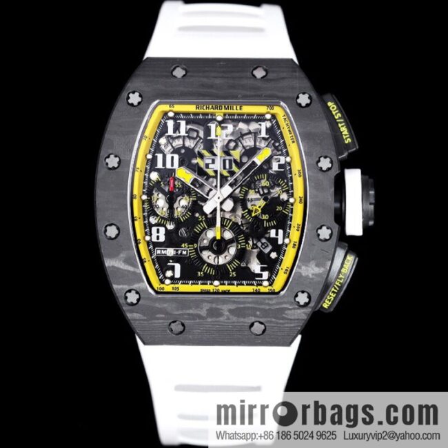 Z Factory Richard Mill RM11-FM Series RM 11-FM with 7750 Chronograph Mechanical Movement Fly Back Chronograph Automatic Watch