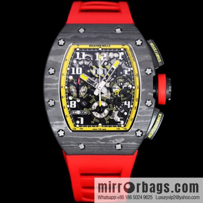 Z Factory Richard Mill RM11-FM Series RM 11-FM with 7750 Chronograph Mechanical Movement Fly Back Chronograph Automatic Watch