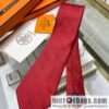 Hermes 100% Top Twill Silk Small H Letter Tie