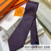 Hermes 100% Top Twill Silk Small H Letter Tie