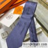 Hermes 100% Top Twill Silk Small H Letter Tie