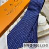 LV Louis Vuitton 100% Top Jacquard Silk L Letter Logo Tie M70952