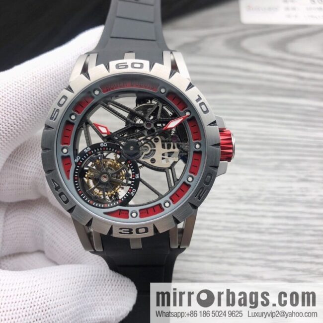 JB Roger Dubuis Excalibur Spidr (King Series) 🎮 RDDBEX0479 Hollow Flying Tourbillon Watch