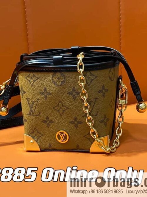 [Boutique‑grade] M82885 yellow flower mini bucket bag siu mai bag series Online Only handbag M82885 yellow flower (siu mai bag)