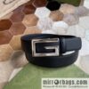 Gucci Gucci\'s new G rotating metal buckle with imported first-layer cowhide 35mm belt