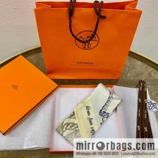 Hermes 21 summer new Maxi Twilly \"Horse Rider\" 100% silk ribbon