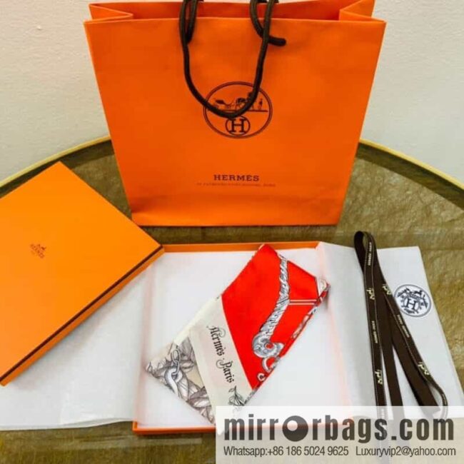 Hermes 21 summer new Maxi Twilly \"Horse Rider\" 100% silk ribbon
