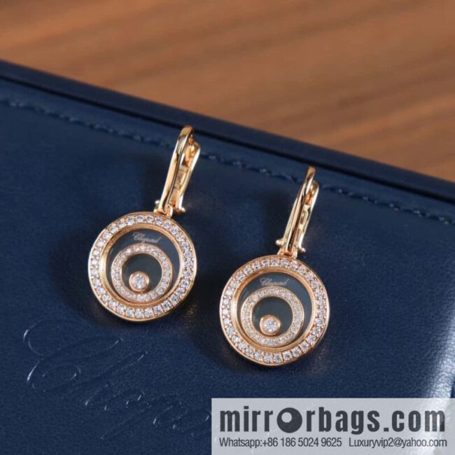 Chopard HAPPY SPIRIT round, stud earrings