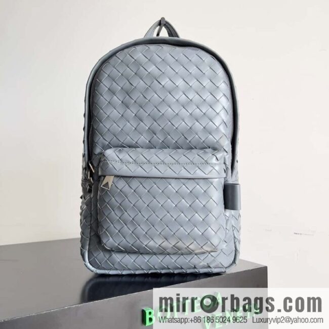#Bv new men\'s backpack 730728 classic woven backpack model number: 730728 lightning gray