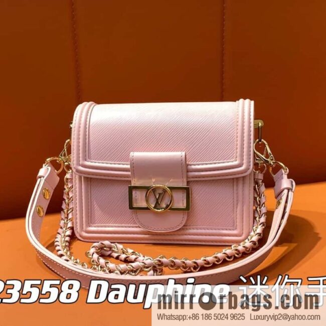 [Boutique‑grade] M23558 pink epi Dauphine series Dauphine mini handbag M23559