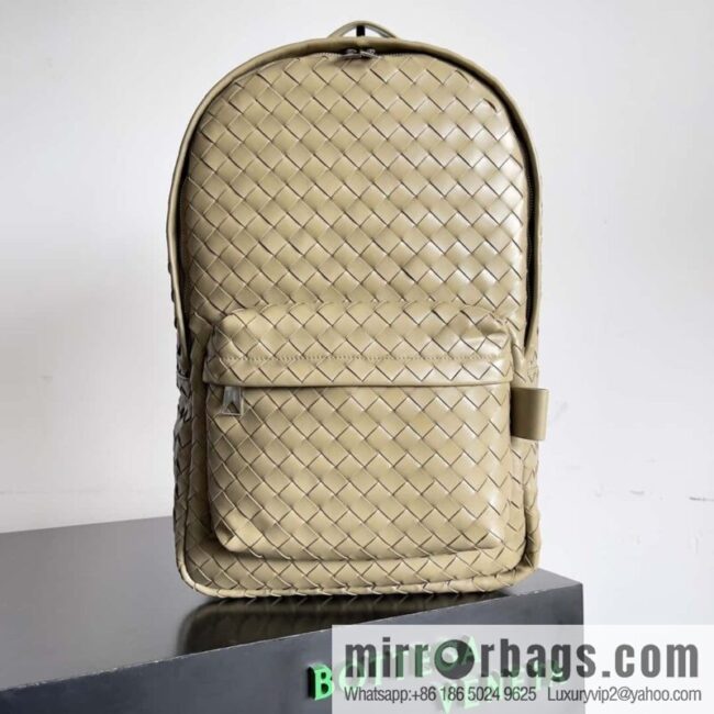 Large~ BV new woven backpack model number: 730732 taupe