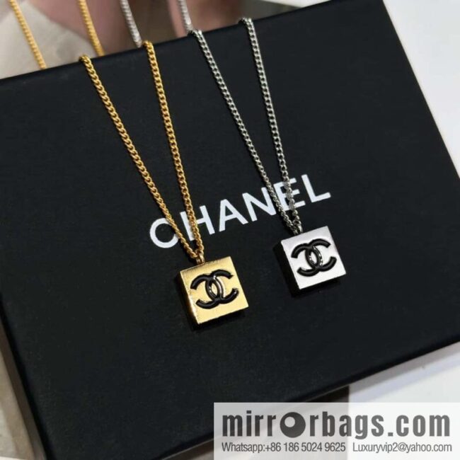 ❗️New ❗️ Chanel necklace ☀️ new ☑️ Chanel medieval series square double c necklace ☀️