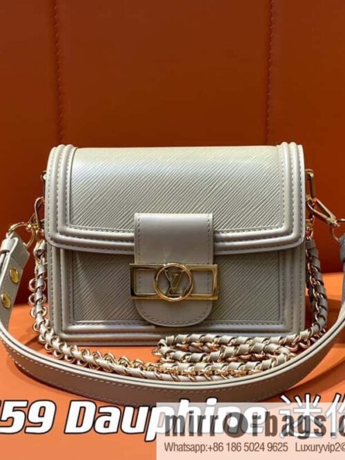 [Boutique‑grade] M23559 khaki epi Dauphine series Dauphine mini handbag