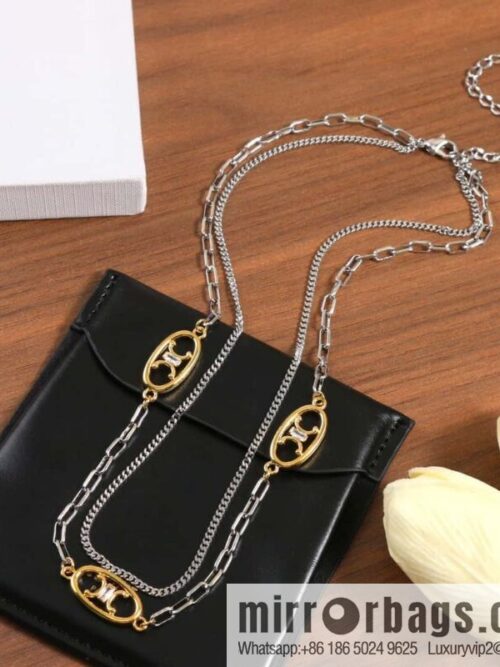 IMG_7590-800x800c3au3pg1ahs143889_20250705042333.jpg ☀️Celine Double Arc de Triomphe Necklace