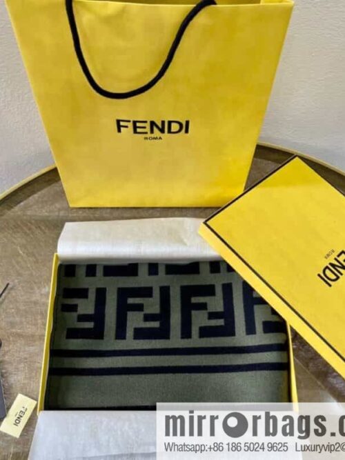 FENDI Fendi Classic Double F Logo Scarf FXS424A3Q1F0ZPQ