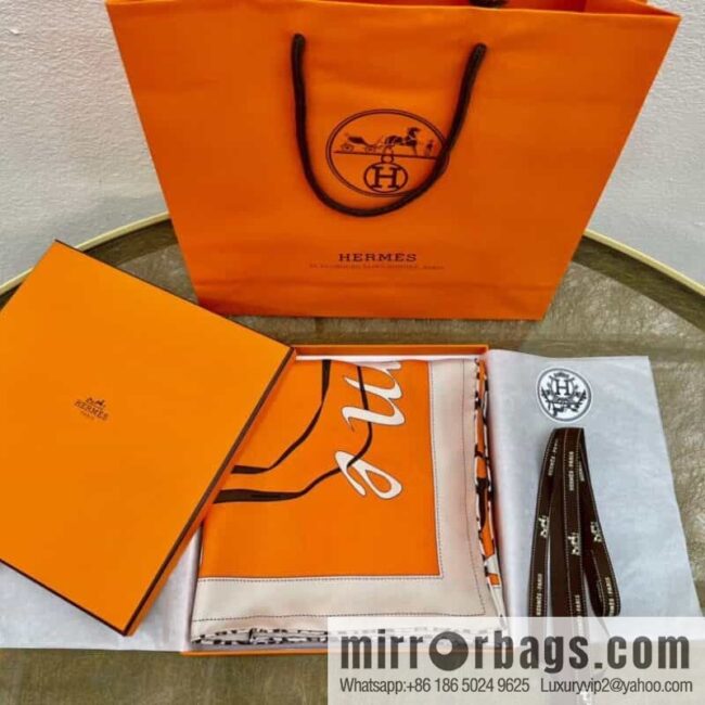 Hermes \"Walk in Paris\" 100% silk square scarf