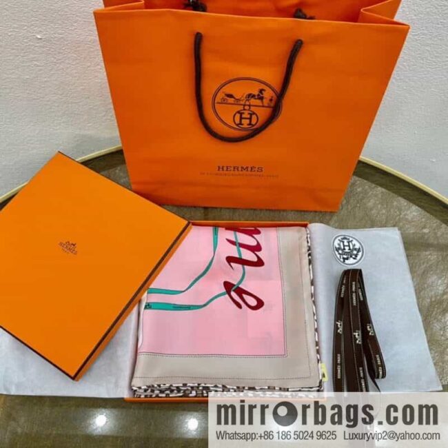 Hermes \"Walk in Paris\" 100% silk square scarf