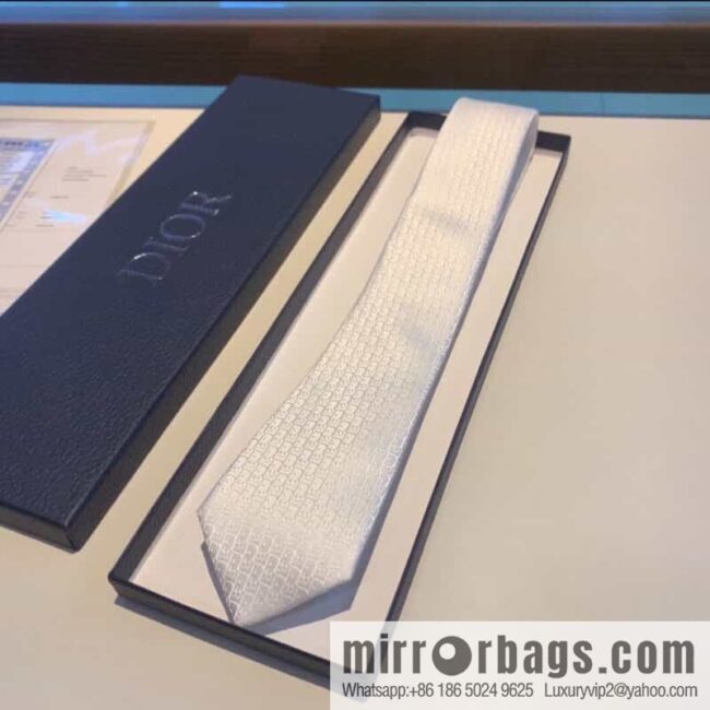 Dior 100% Top Handmade Custom CD Embroidered Tie