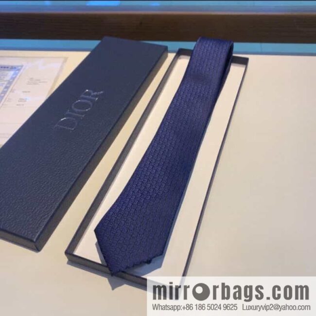 Dior 100% Top Handmade Custom CD Embroidered Tie