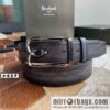 Berluti Stainless Steel Rotary Pin Metal Buckle 35mm Men\'s Business Belt