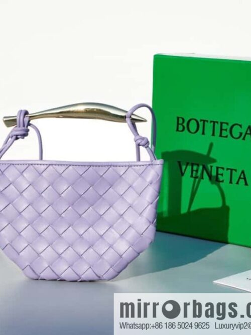 BottegaVeneta2023 new model, Bottega Veneta Bv spring and summer new mini sardines SARDINE model number: 744267 wisteria color