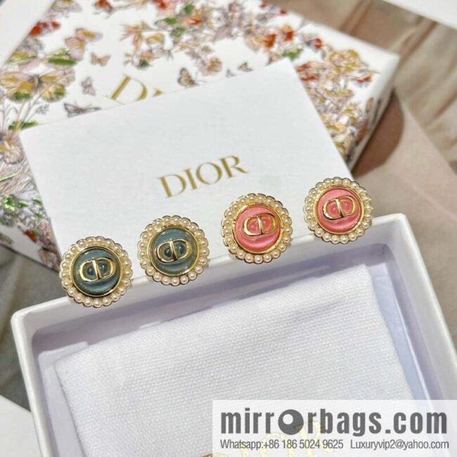 New ☑️ DIOR CD pearl earrings stud earrings