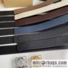 LOEVE Luo Yiwei stainless steel logo pattern metal buckle with the first layer of cowhide double-sided belt 40mm