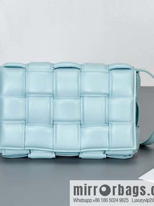 Bottega Veneta Padded Cassette Bag Model; 591970 BV Cassette Pillow Bag, Teal Blue
