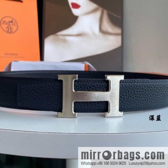Hermes Hermes H Replica Luxury Handbag Original Leather Lychee Men\'s 38mm Belt
