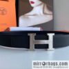 Hermes Hermes H Replica Luxury Handbag Original Leather Lychee Men\'s 38mm Belt