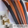 Hermes Hermes H Replica Luxury Handbag Original Leather Lychee Men\'s 38mm Belt